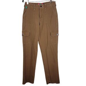 Casual Brown Straight Leg Slim Fit EMPYRE Cargo Pants 28" waist size 6